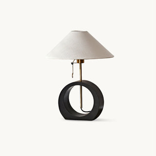 Nils Modern Black Ring Table Lamp
