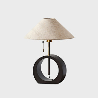 Nils Modern Black Ring Table Lamp