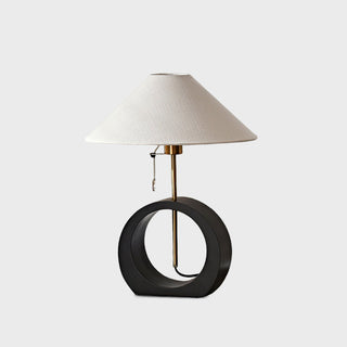 Nils Modern Black Ring Table Lamp