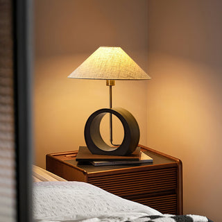 Nils Modern Black Ring Table Lamp
