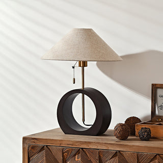 Nils Modern Black Ring Table Lamp