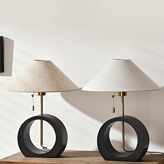 Nils Modern Black Ring Table Lamp