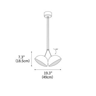 Nod Suspension Modern Iron Pendant Light