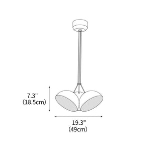 Nod Suspension Modern Iron Pendant Light