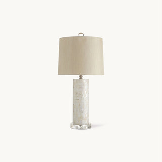 Seleni Shell Inlay Column Table Lamp