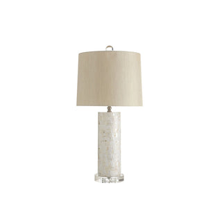Seleni Shell Inlay Column Table Lamp
