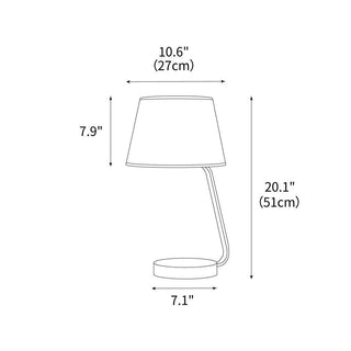 Noir Arc Minimalist Fabric Table Light