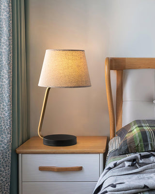 Noir Arc Minimalist Fabric Table Light