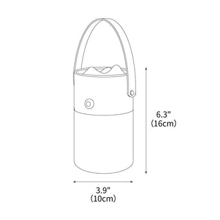 Vaga Rustic Wood Lantern Lamp