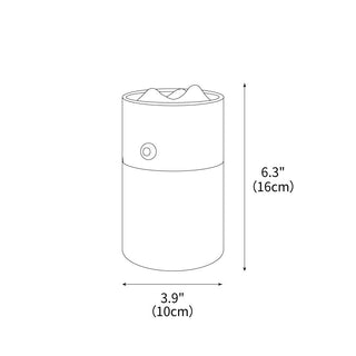 Vaga Rustic Wood Lantern Lamp