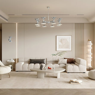Nova Harmony Modern Iron Plating Chandelier