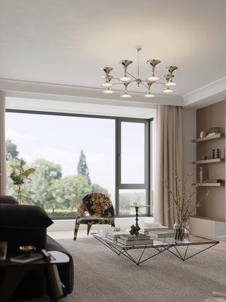 Nova Harmony Modern Iron Plating Chandelier