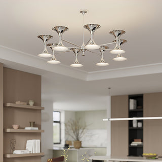 Nova Harmony Modern Iron Plating Chandelier