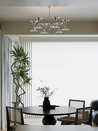 Nova Harmony Modern Iron Plating Chandelier