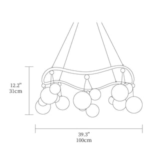 Cosmos Artistic Glass Chandelier