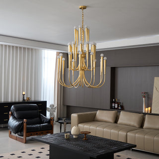 Oakhurst Vintage Brass Chandelier