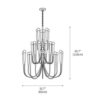 Oakhurst Vintage Brass Chandelier