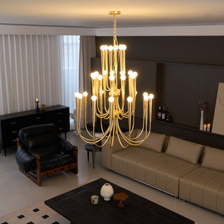 Oakhurst Vintage Brass Chandelier