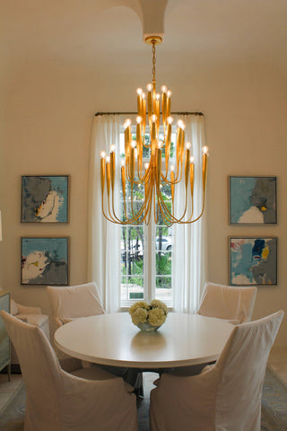 Oakhurst Vintage Brass Chandelier