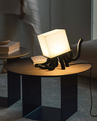 Tentax Modern Wood Alabaster Table Lamp