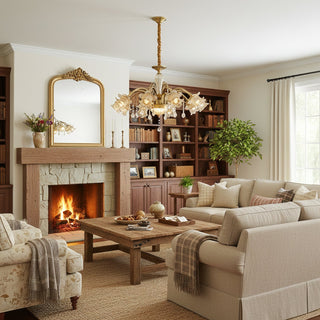 Odile Luxe Floral Crystal Chandelier