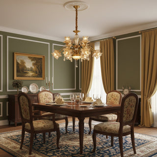 Odile Luxe Floral Crystal Chandelier