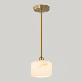 Elvra Alabaster Brass Pendant Light