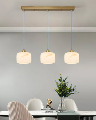 Elvra Alabaster Brass Pendant Light