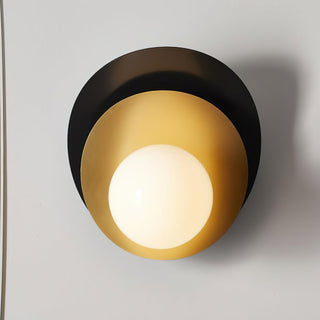 Olivia Layered Metal Glass Wall Light