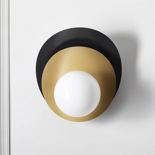 Olivia Layered Metal Glass Wall Light