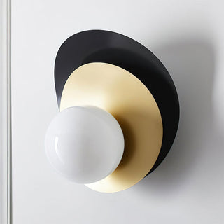 Olivia Layered Metal Glass Wall Light