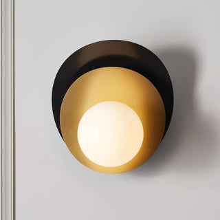 Olivia Layered Metal Glass Wall Light