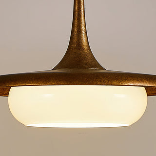 Oluce Wood Beaded Pendant Light