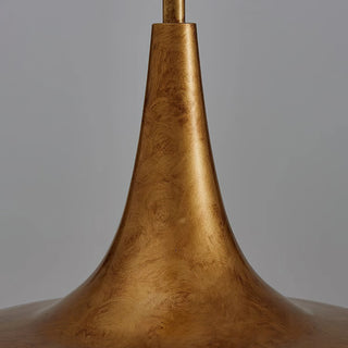 Avero Mid Century Brass Glass Pendant Light