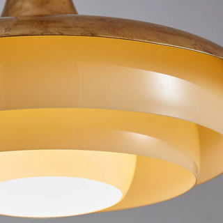 Avero Mid Century Brass Glass Pendant Light