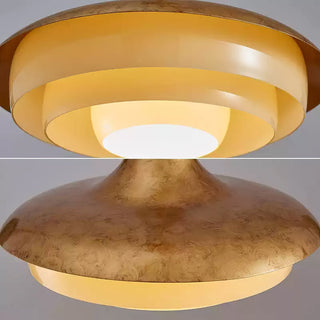 Avero Mid Century Brass Glass Pendant Light