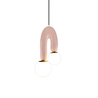 Duo Contemporary Glass Pendant Light