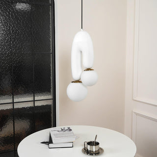 Duo Contemporary Glass Pendant Light
