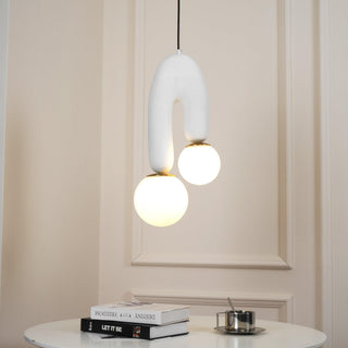 Duo Contemporary Glass Pendant Light