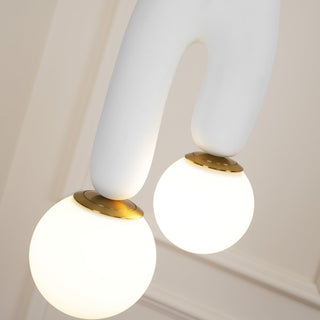 Duo Contemporary Glass Pendant Light