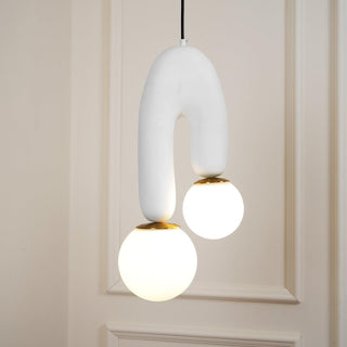 Duo Contemporary Glass Pendant Light