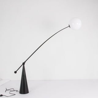 Opal Arc Organic Metal Floor Light