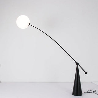Opal Arc Organic Metal Floor Light