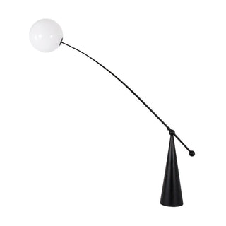 Opal Arc Organic Metal Floor Light