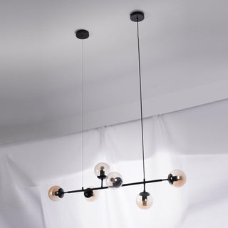Orb Scandinavian Brass Chandelier