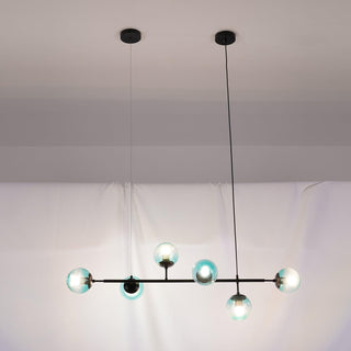 Orb Scandinavian Brass Chandelier