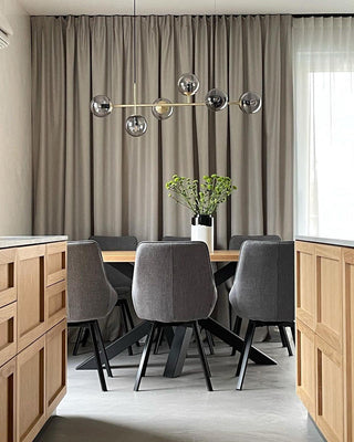 Orb Scandinavian Brass Chandelier