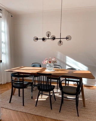 Orb Scandinavian Brass Chandelier