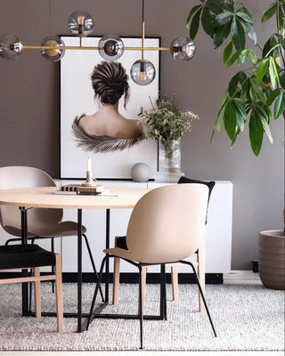 Orb Scandinavian Brass Chandelier