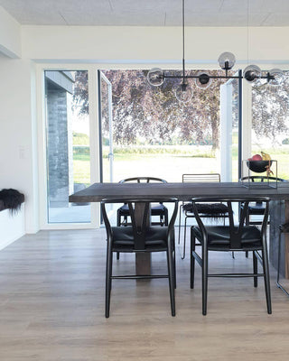 Orb Scandinavian Brass Chandelier